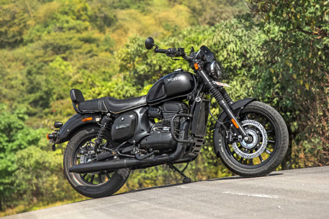 Yezdi Roadster bike available for self drive rental